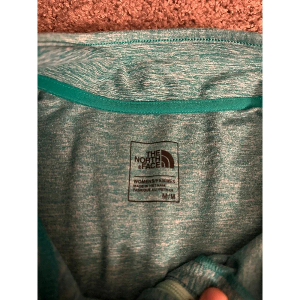 The north face teal blue zip up - Picture 3 of 5